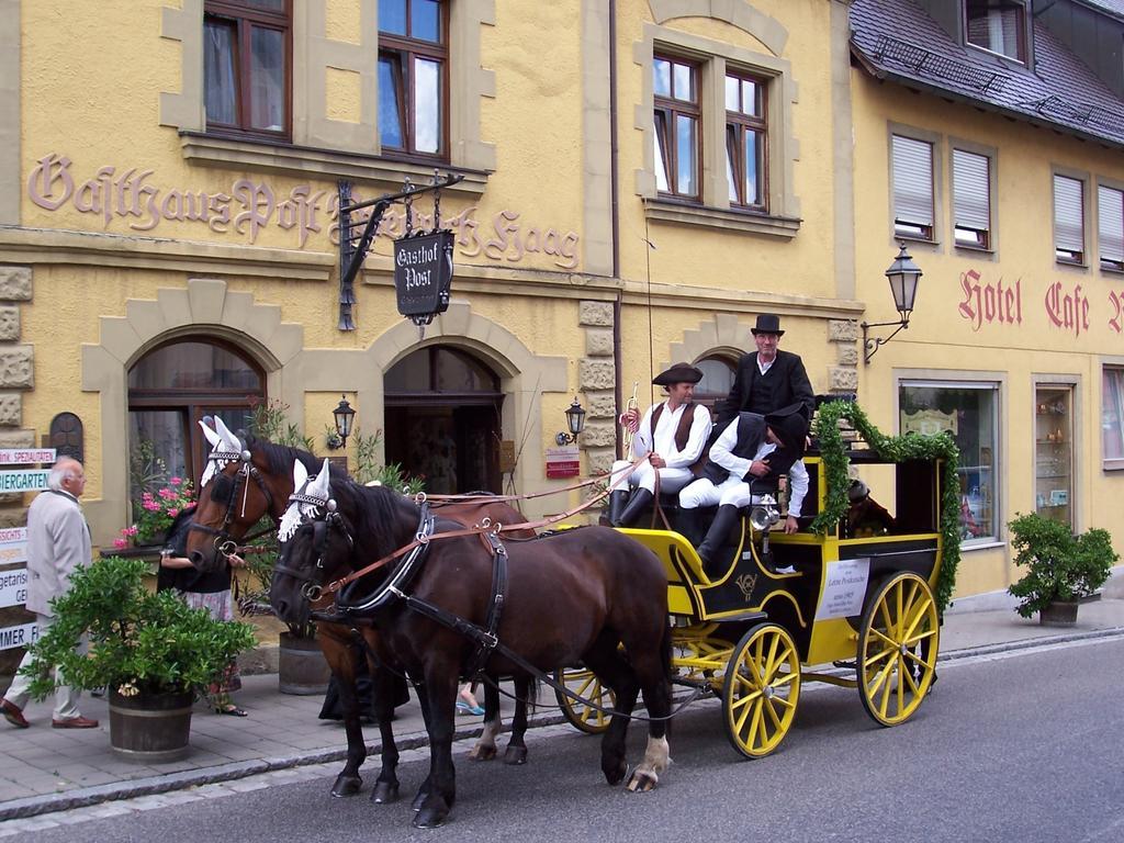 Hotel-Gasthof Die Post Brennerei Frankenhoehe Schillingsfürst Kültér fotó